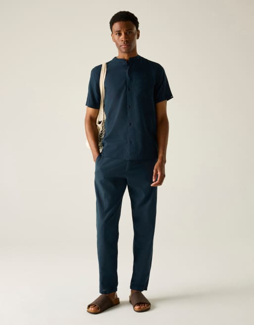 Regatta - Lovrey - Camicia traspirante in denim blu navy chiaro di luna, 3 di 4