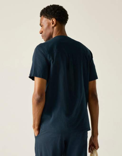 Regatta - Lovrey - Chemise respirante - Bleu jean foncé clair de lune, 2 de 4