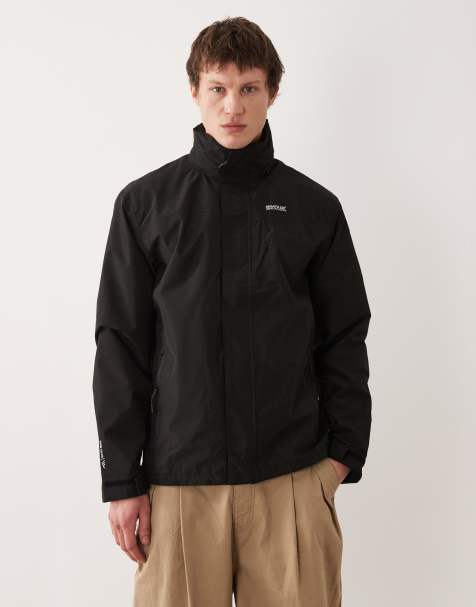 Veste Coupe-vent Chor Noire à Bandes Blanches – Capuche, Homme, Taille XS, Neuve