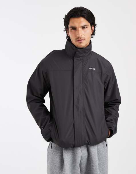 Regatta – Matt II – Wasserfeste Shell-Jacke in Asch-Schwarz - view 1