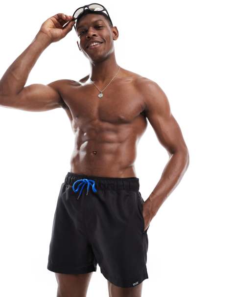 Regatta Men's Mawson III Swim Shorts in Black - view 1
