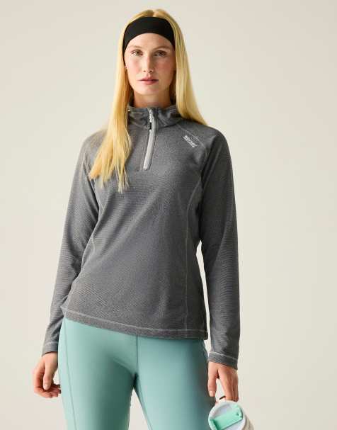 Regatta – Montes – Leichter Fleece-Pullover in dunklem Light Steel mit kurzem Reißverschluss - view 1