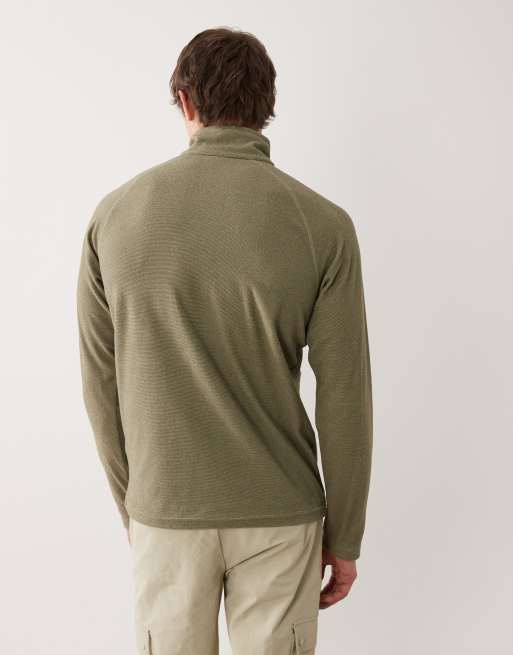 Regatta – Montes – Leichtes Fleece-Sweatshirt in hellem Salbeigrün mit kurzem Reißverschluss, 3 von 5