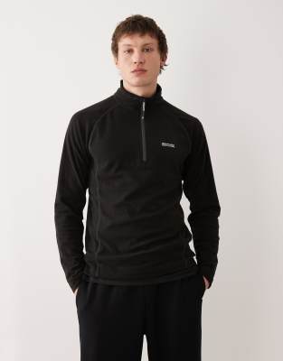 Regatta Montes lightweight half zip fleece in black
