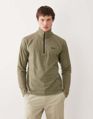 Regatta Montes lightweight half zip fleece in light sage-Green