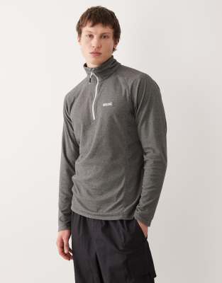 Regatta Montes lightweight half zip fleece in light steel-Grey