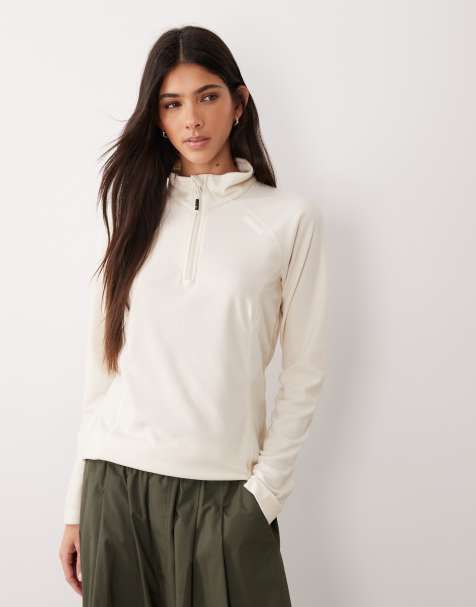 Regatta Montes lightweight half-zip fleece in light vanilla white - view 1