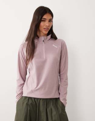 Regatta Montes Lightweight Half-zip Fleece In Purple