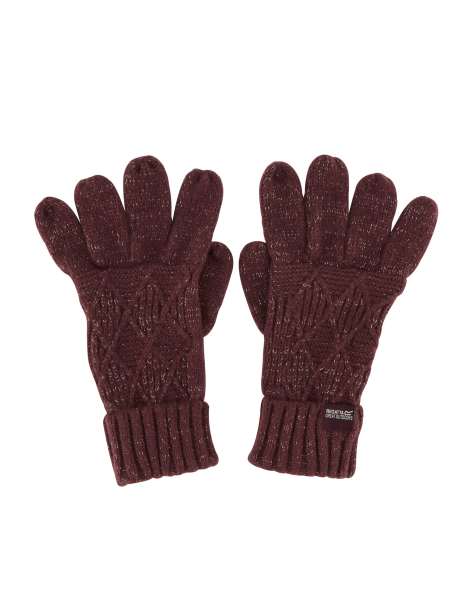 Regatta Multimix soft knit gloves in purple - view 1