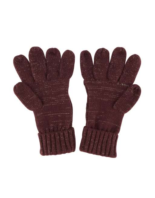 Regatta Multimix soft knit gloves in purple, 2 of 2