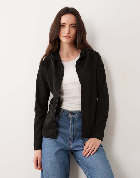 Regatta Nayna hooded full zip fleece in black - view 1