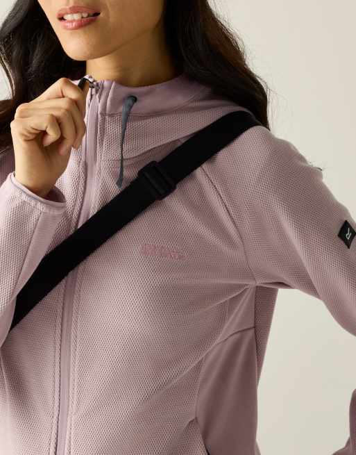 Regatta Nayna hooded full zip fleece in powder lilac, 2 of 4