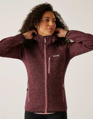 Newhill - Polaire zippée confortable à capuche - Vieux rose 34