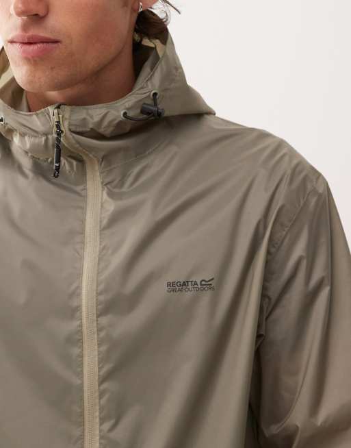 Regatta Pack it waterproof jacket iii in brown, 5 of 5