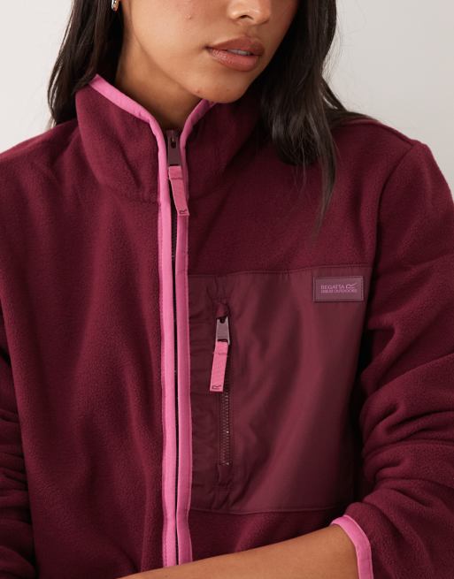 Regatta polaire zippée intégrale Cosy Frankie en violet figue, 3 de 4