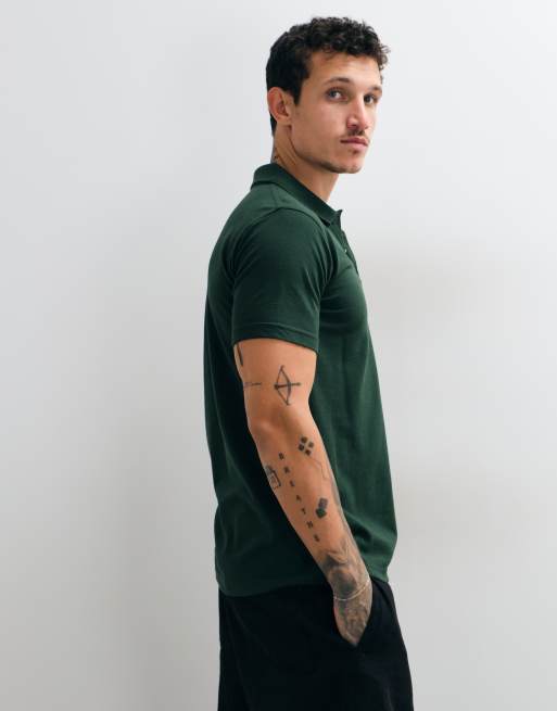 Regatta Pro 50/50 pique polo in bottle green, 3 of 5