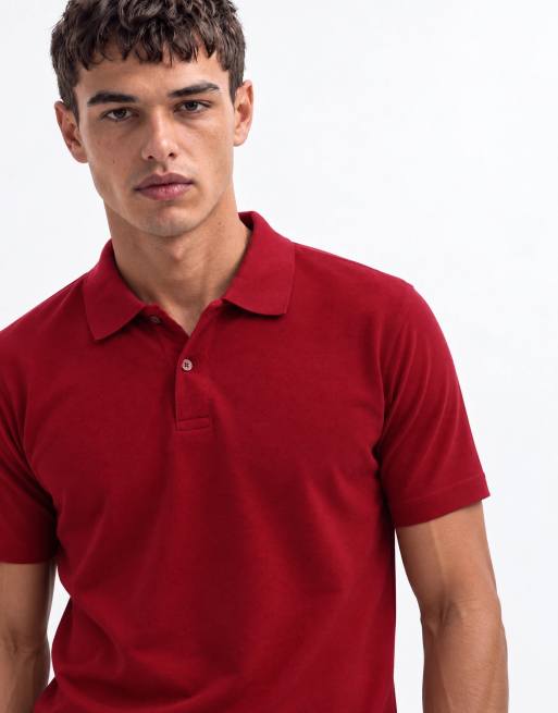 Regatta Pro 50/50 pique polo in burgundy, 6 of 8