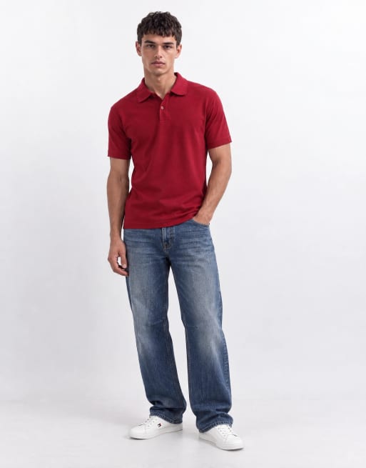 Regatta Pro 50/50 pique polo in burgundy, 7 of 8