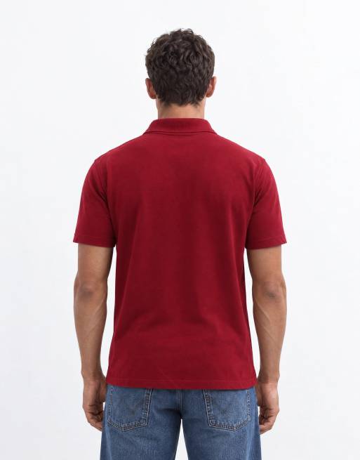Regatta Pro 50/50 pique polo in burgundy, 8 of 8