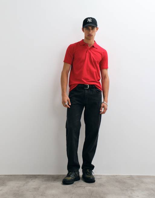 Regatta Pro 50/50 pique polo in red, 5 of 5