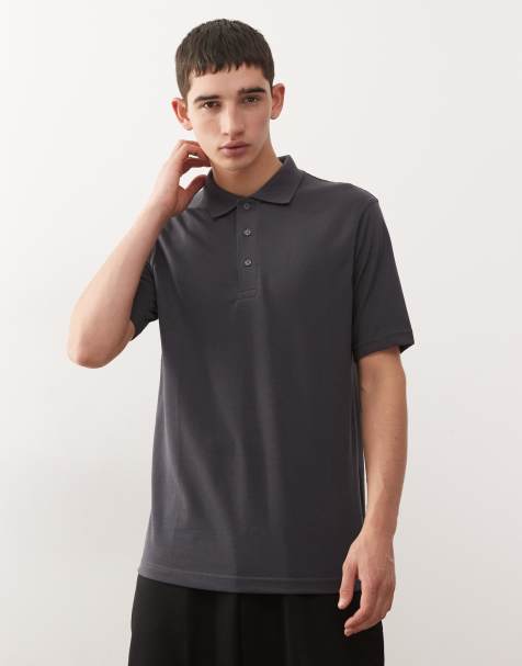 Regatta Pro 65/35 short sleeve polo top in grey