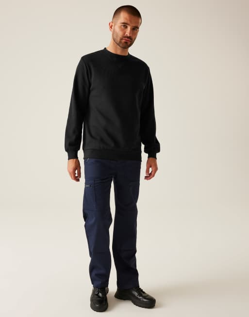 Regatta Pro crewneck sweatshirt in black, 4 of 4