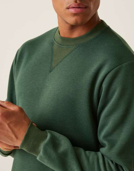 Regatta Pro crewneck sweatshirt in dark green, 2 of 4