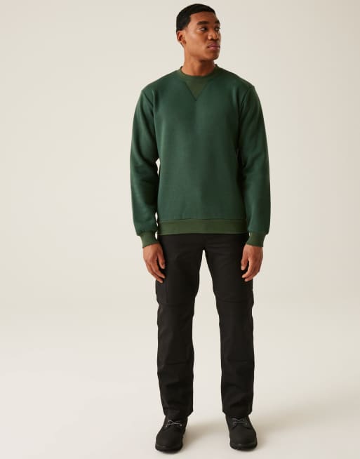 Regatta Pro crewneck sweatshirt in dark green, 3 of 4
