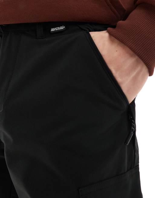 Regatta Questra Cargo Trousers in Black, 4 of 5