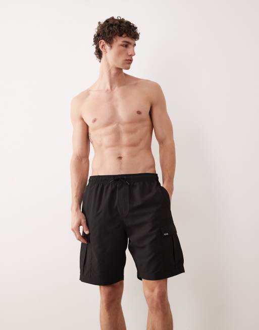 Regatta Quick-dry lightweight blanmont swim shorts in black, 2 of 5