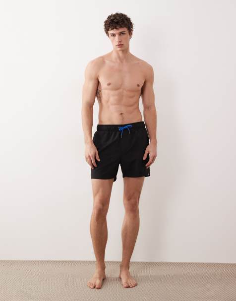 Regatta Quick-dry mawson iii swim shorts in black sonic blue