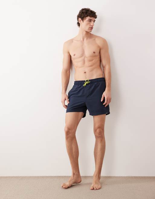 Regatta Quick-dry mawson iii swim shorts in navy sharp green, 3 of 5