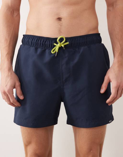 Regatta Quick-dry mawson iii swim shorts in navy sharp green, 4 of 5
