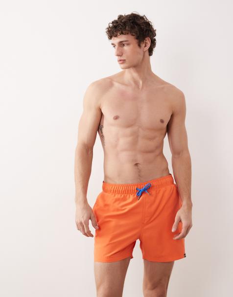 Regatta Quick-dry mawson iii swim shorts in tigerlilly orange sonic blue - view 1