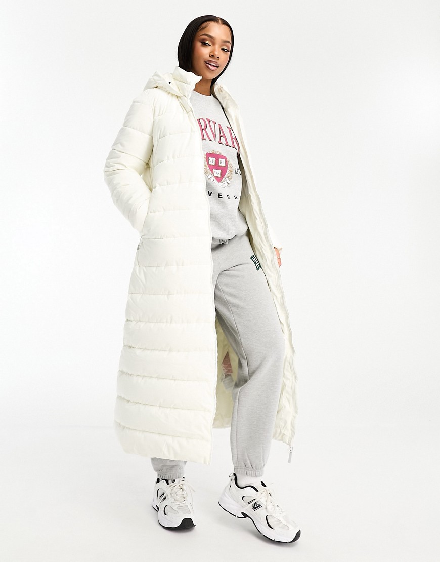Regatta Quilted long Jacket with inner pocket in white
