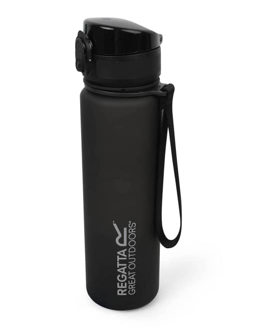 Regatta Regatta 0.6 litre tritan flip lid bottle in black in black