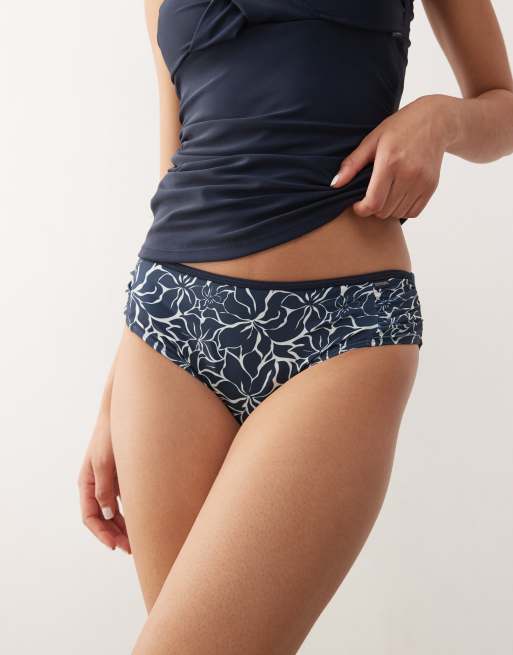 Regatta Regatta aceana bikini briefs in blue in navy floral paradise, 2 of 4