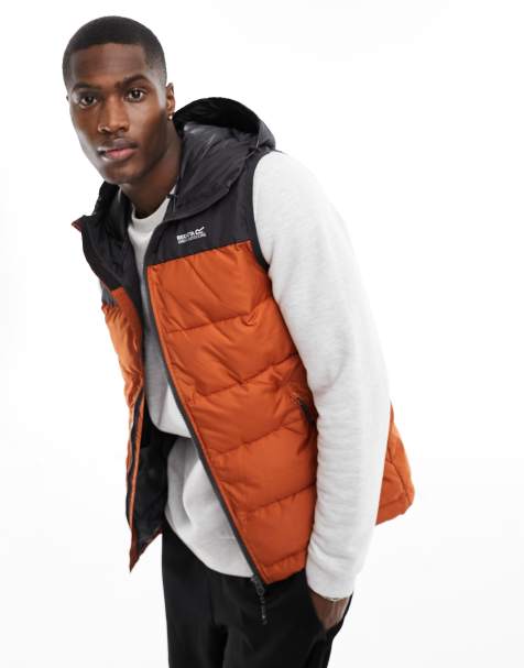 Mens hooded store gilet sale