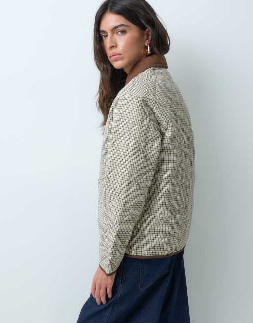 Regatta Riga quilted jacket in potting soil check, 5 of 5