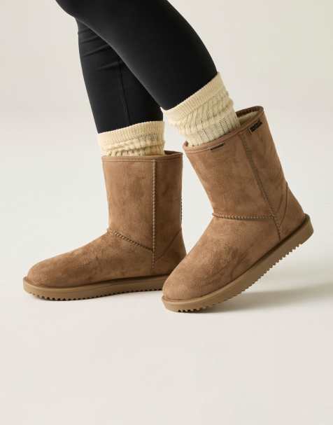 Regatta Risley mid waterproof snow boots in brown - view 1