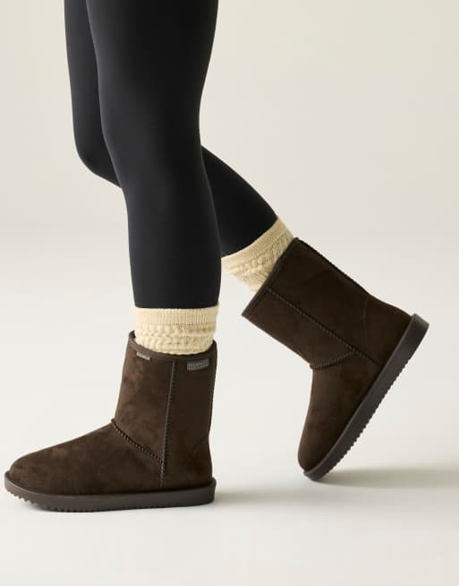 Regatta Risley mid waterproof snow boots in brown, 3 of 4