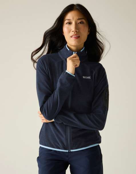 Regatta - Rivendell - Pile blu navy con zip - view 1