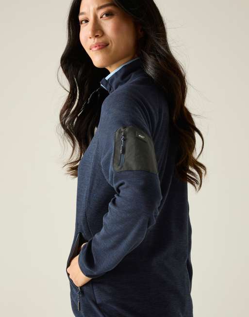 Regatta - Rivendell - Pile blu navy con zip, 4 di 4