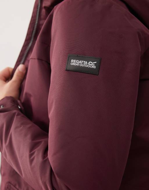 Regatta Romine ii waterproof jacket in burgundy ASOS