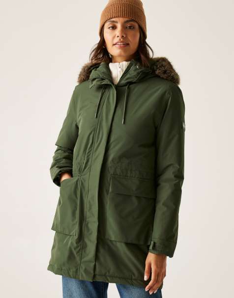 Regatta Sabinka waterproof jacket in green - view 1