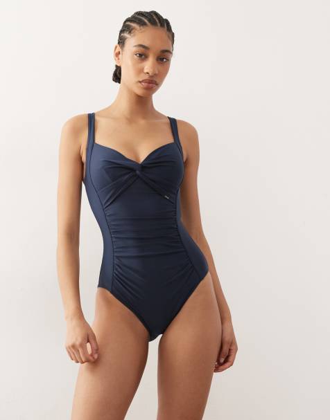 Regatta sakari swimming costume in navy - view 1