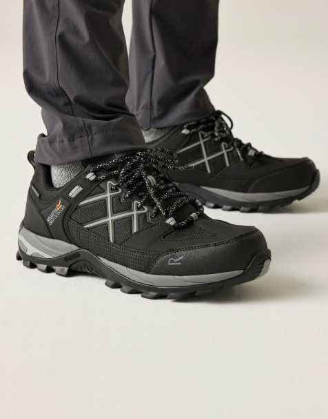 Regatta Samaris III technical waterproof low walking boots in black - view 1