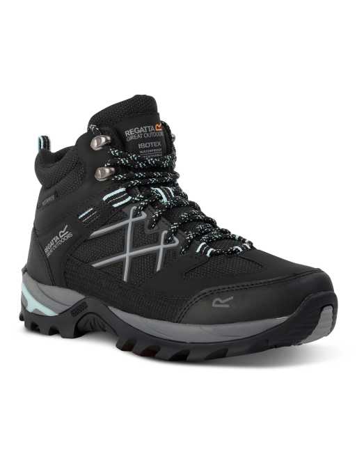  Regatta Samaris iii walking boot in black bleached aqua