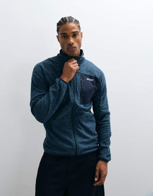 Regatta - Scaris - Lichtgewicht fleece met rits in night sky blauw, 4 van 5