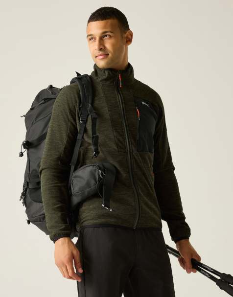 Regatta - Scaris - Pile leggero verde kaki con zip - view 1